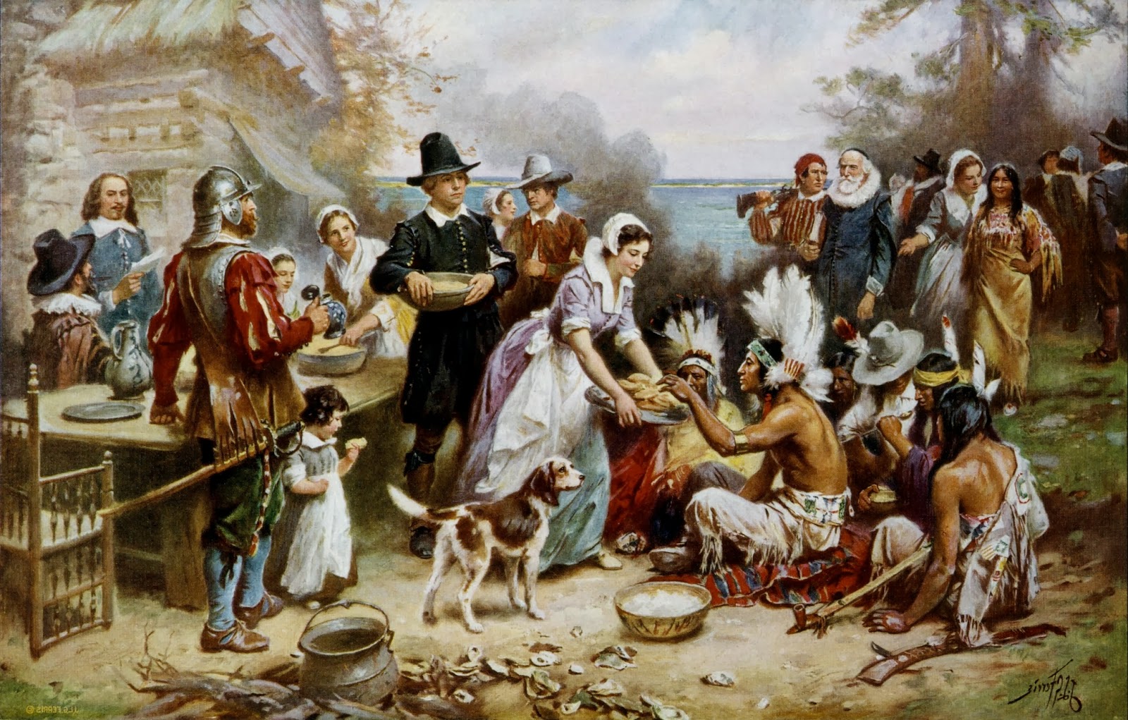 history of the first thanksgiving